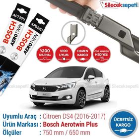 Bosch Aerotwin A120S Citroen DS4 2016-2017 Silecek Takımı