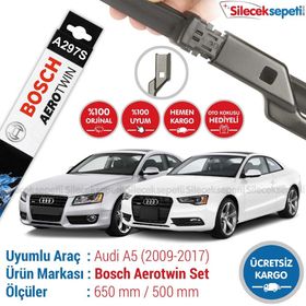 Bosch Aerotwin A297S Audi A5 2009-2017 Silecek Takımı