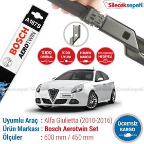 Bosch Aerotwin Alfa Romeo Giulietta 2010-2016 Muz Silecek Takımı