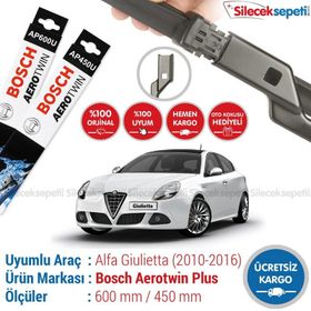 Bosch Aerotwin Alfa Romeo Giulietta 2010-2016 Takım Muz Silecek