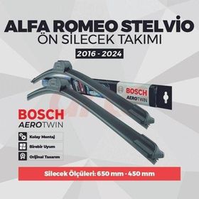 Bosch Aerotwin Alfa Romeo Stelvio 2016-2024 Ön Silecek Takımı