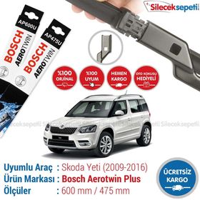 Bosch Aerotwin AM462s Skoda Yeti 2009-2016 Silecek Takımı
