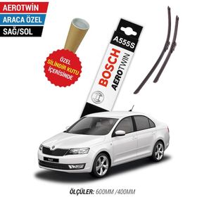 Bosch Aerotwin AP600U+AP400U Skoda Rapid 2012-2018 Muz Tipi Ön Silecek Takımı