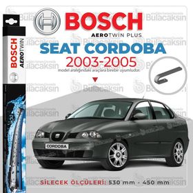 Bosch Aerotwin AR21U+AR18U Seat Cordoba 2003-2005 Muz Tipi Retrofit Ön Silecek Takımı
