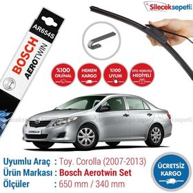 Bosch Aerotwin AR654s Toyota Corolla 2007-2013 Silecek Takımı