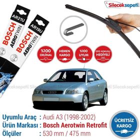 Bosch Aerotwin Audi A3 1998-2002 Retrofit Silecek Takımı