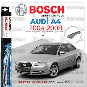 Bosch Aerotwin Audi A4 2004-2008 Ön Muz Silecek Takımı-A933S