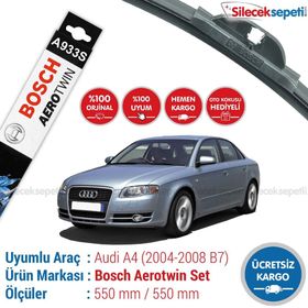 Bosch Aerotwin Audi A4 B7 2004-2008 Silecek Takımı