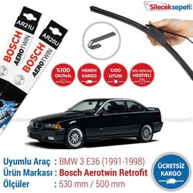 Bosch Aerotwin BMW 3 E36 1991-1998 Retrofit Silecek Takımı