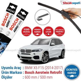 Bosch Aerotwin BMW X5 2014-2017 F15 F85 Silecek Takımı