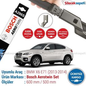 Bosch Aerotwin BMW X6 2013-2014 E71 Silecek Takımı