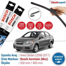 Bosch Aerotwin Chevrolet Aveo Sedan 2006-2011 Silecek Takımı