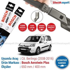 Bosch Aerotwin Citroen Berlingo 2008-2016 Silecek Takımı