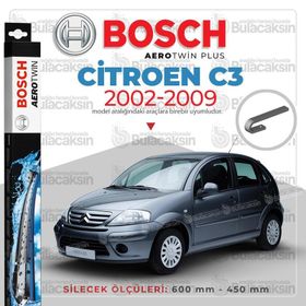 Bosch Aerotwin Citroen C3 2002-2009 Silecek Takımı
