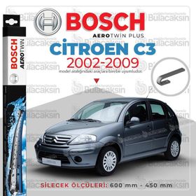 Bosch Aerotwin Citroen C3 2002-2009 Silecek Takımı
