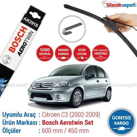Bosch Aerotwin Citroen C3 2002-2009 Silecek Takımı