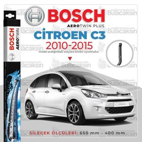 Bosch Aerotwin Citroen C3 2010-2015 Muz Silecek Takımı