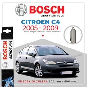Bosch Aerotwin Citroen C4 2004-2009 Uyumlu Muz Silecek Takımı
