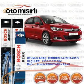 Bosch Aerotwin Citroen C4 Ön ve Arka Silecek Takımı