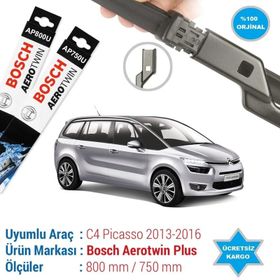 Bosch Aerotwin Citroen C4 Picasso 2013-2016 Silecek Takımı