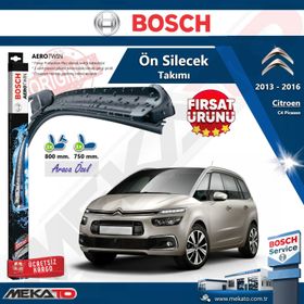 Bosch Aerotwin Citroen C4 Picasso 2013-2016 Silecek Takımı