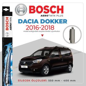 Bosch Aerotwin Dacia Dokker 2016-2018 Uyumlu Muz Silecek Takımı