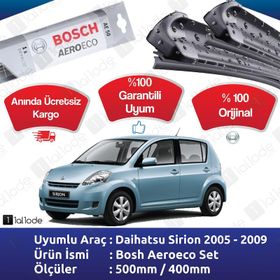 Bosch Aerotwin Daihatsu Sirion 2005-2009 Silecek Takımı