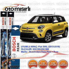 Bosch Aerotwin Fiat 500L 2013-2018 Ön ve Arka Silecek Seti
