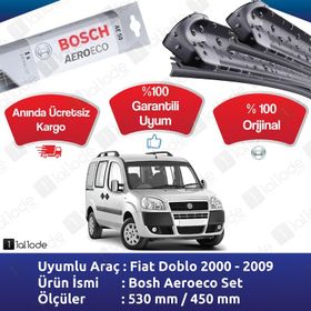Bosch Aerotwin Fiat Doblo 2000-2009 Muz Silecek Takımı