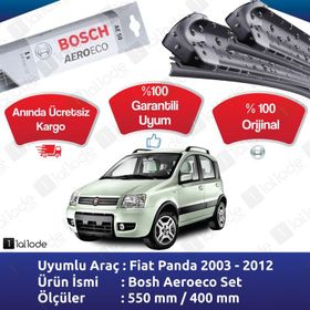 Bosch Aerotwin Fiat Panda 2003-2012 Silecek Takımı