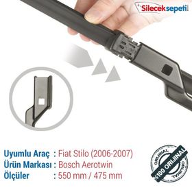 Bosch Aerotwin Fiat STİLO 2006-2007 Silecek Takımı