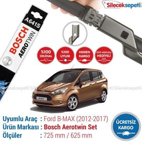 Bosch Aerotwin Ford B-Max 2012-2017 Silecek Takımı