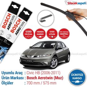 Bosch Aerotwin Honda Civic HB 2006-2011 Silecek Takımı