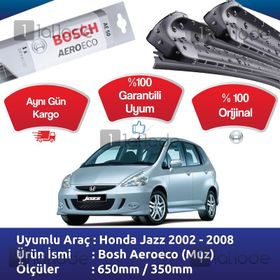 Bosch Aerotwin Honda Jazz 2002-2008 Silecek Takımı