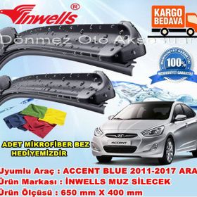 Bosch Aerotwin Hyundai Accent Blue 2011-2016 Muz Silecek Takımı
