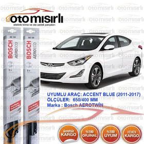 Bosch Aerotwin Hyundai Accent BLUE 2011-2017 Silecek Takımı