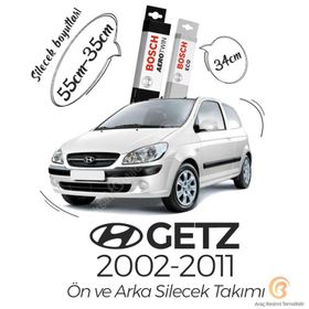 Bosch Aerotwin Hyundai Getz 2002 - 2011 Ön ve Arka Silecek Seti