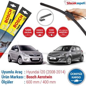 Bosch Aerotwin Hyundai i20 2008-2014 Silecek Takımı