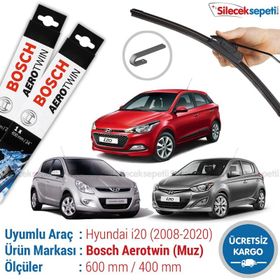 Bosch Aerotwin Hyundai i20 2008-2020 Silecek Takımı