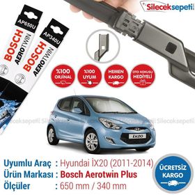Bosch Aerotwin Hyundai ix20 2011-2014 Silecek Takımı