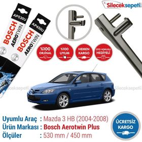 Bosch Aerotwin Mazda 3 Hatchback 2004-2008 Silecek Takımı