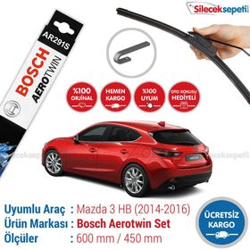 Bosch Aerotwin Mazda 3 Hatchback 2014-2016 Silecek Takımı