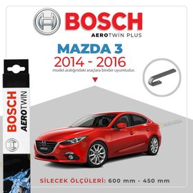 Bosch Aerotwin Mazda 3 HB 2014-2016 Muz Silecek Takımı