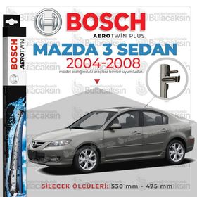Bosch Aerotwin Mazda 3 Sedan 2004-2008 Silecek Takımı