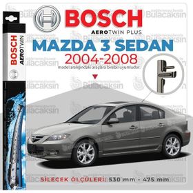 Bosch Aerotwin Mazda 3 Sedan 2004-2008 Uyumlu Muz Silecek Takımı