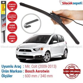 Bosch Aerotwin Mitsubishi Colt 2009-2013 Muz Silecek Takımı