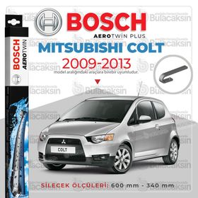 Bosch Aerotwin Mitsubishi Colt 2009-2013 Ön Muz Silecek Takımı