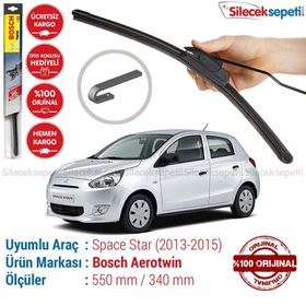 Bosch Aerotwin Mitsubishi Space Star 2013-2015 Silecek Takımı