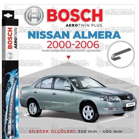 Bosch Aerotwin Nissan Almera 2000-2006 Silecek Takımı