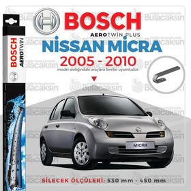 Bosch Aerotwin Nissan Micra 2005-2010 Silecek Takımı